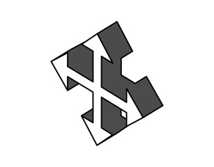 Move isometric design icon. Vector web illustration. 3d colorful concept