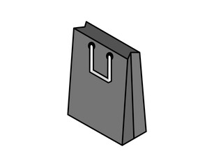 Package isometric design icon. Vector web illustration. 3d colorful concept