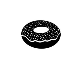 Donut Icon Vector Template. Donut Vector Icon Logo Design.