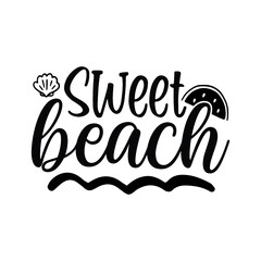 Sweet beach svg design