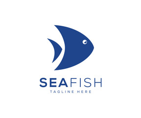 Fish Logo Design. Fishing Logo Design. Sea Fish Logo Design Template.