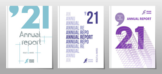 Set of cover design brochure, vector illustration