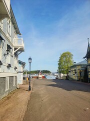 Naklejka premium street in the city