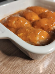 Plat quenelles au saumon