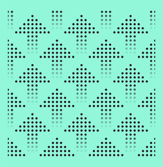 Seamless Pattern of up arrow formation dots. Vector Formats. Simple and very useful for backgrounds and ornaments