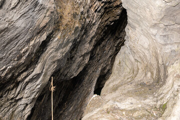 Incredible Viamala canyon in Grison in Switzerland