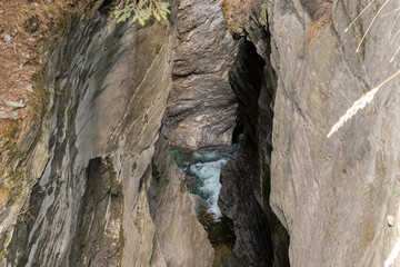 Incredible Viamala canyon in Grison in Switzerland
