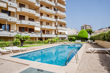 Swimming pool on resort in Mallorca