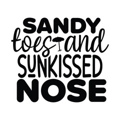  Sandy toes and sunrises nose svg design