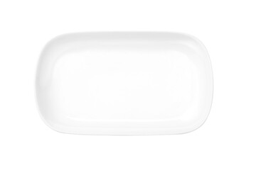Empty ceramic ellipse plate