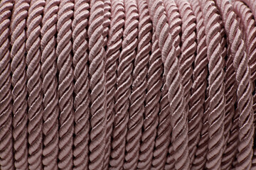 close-up texture of purple ropes 
