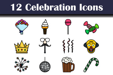 Fototapeta na wymiar Celebration Icon Set