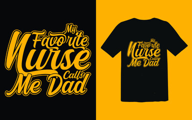 Trendy Nurse T-shirt Design typographic vector