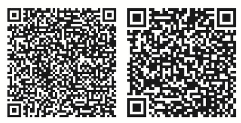 Fototapeta premium QR code sample for smartphone scanning. Vector
