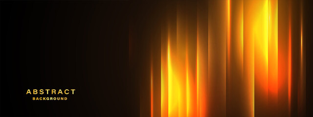 Abstract luxury gold background with glowing light effect.Vector illustration. © kanpisut