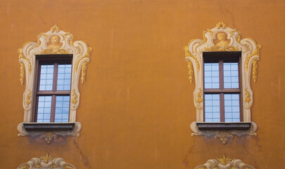 Courtyard of Pontifical College Gallio in Como