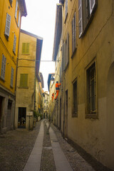 Picturesque street of Old Town in Como 