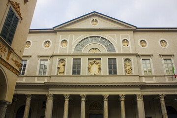 Fototapeta na wymiar Church of Santa Cecilia in Old Town of Como
