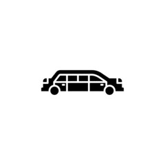 limousine vector icon. transportation and vehicle icon solid style. perfect use for icon, logo, illustration, website, and more. icon design solid style