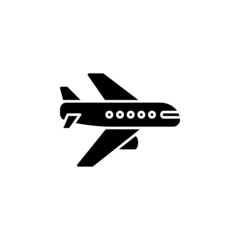 plane vector icon. transportation and vehicle icon solid style. perfect use for icon, logo, illustration, website, and more. icon design solid style