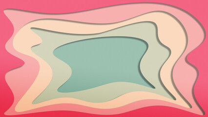 Layered Paper Cut Art Background.
