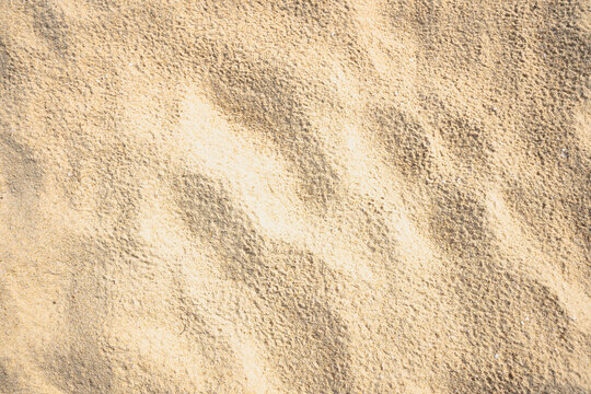 Golden sand nature shore dune desert clean beach background.