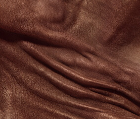 brown leather texture closeup