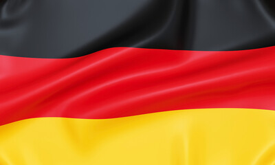 Flag of Germany, 3d rendering.