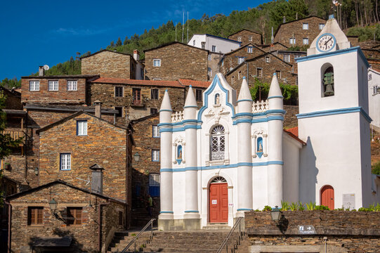 Church of Nossa Senhora da Conceicao in historical village Piod&atilde;o, Portugal