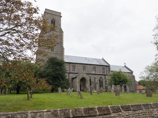 Fototapeta na wymiar A church in the village of Trunch, Norfolk, England