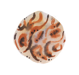 Leopard skin watercolor texture. Leopard texture background. Animal print.