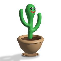 cactus white background
