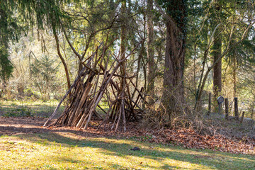 Tree house in a forest in Schaan in Liechtenstein