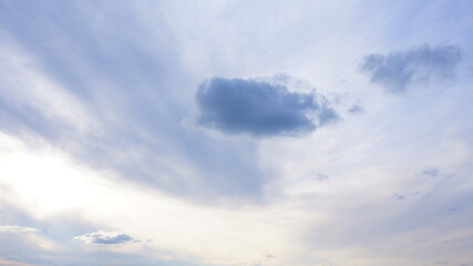 A lonely dark cloud in the sky
