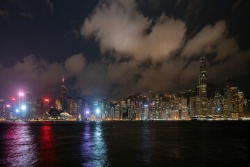 Hong Kong skyscrapers skyline cityscape