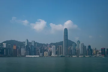 Foto op Plexiglas panoramic view of victoria harbor in Hong Kong,China. © sleg21