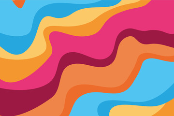 Sommer Farbpalette - Abstrakte Formen, fröhliche Farben