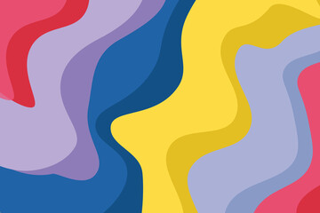 Abstrakte Formen - Sommer Farbpalette, Banner, Vektor