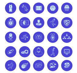 Group of Basketball icons set.Winner concept.