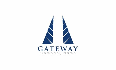 gateway minimalism monograms concept design logo