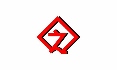 letter Z minimalism square monograms concept design logo