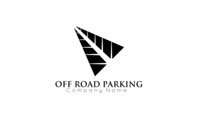 off road parking concept design logo