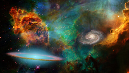 Obraz na płótnie Canvas Vivid Deep Space