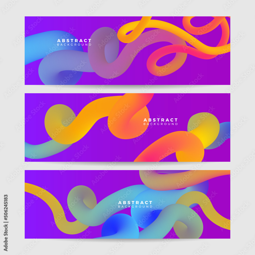 Sticker abstract colorful polygon banner design template. colorful tech web banner with geometric shapes bac