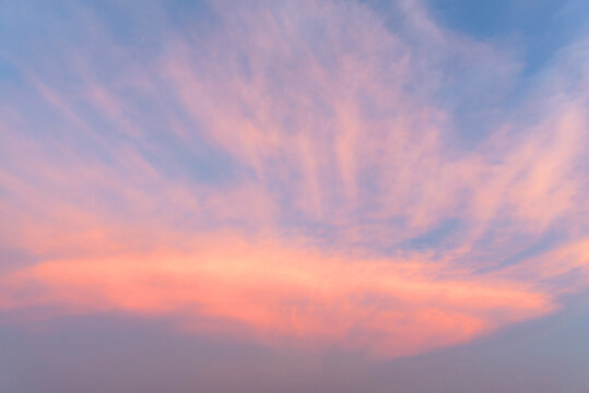 colorful cloud in sky ,warm sky background