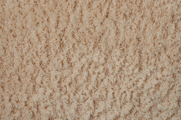Beige color textile soft carpet