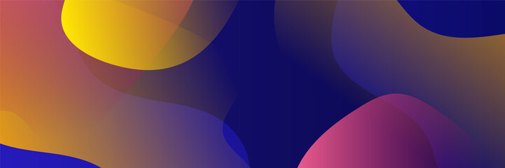 Abstract colorful polygon banner design template