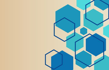abstract modern geometric hexagons background