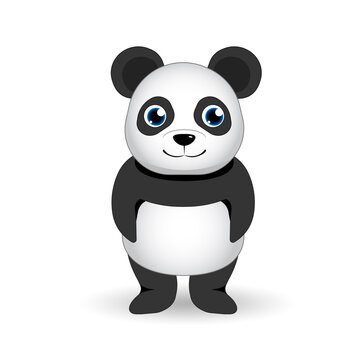 Panda image illustration print, baby shower card. hello panda cartoon illustration, greeting card, kids cards for birthday poster or banner, doodle invitation jpeg image jpg 
