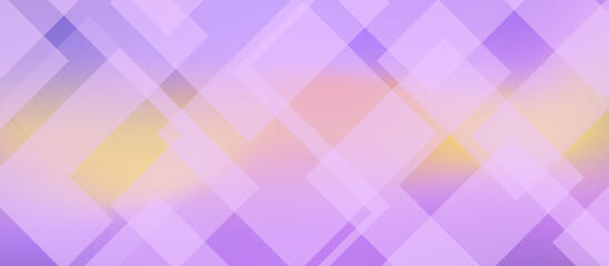 Abstract technology geometric background with copy space. Beautiful repeating rectangles shape on purple and orange white background. Repeating thin linear square diamond shape and rectangle.